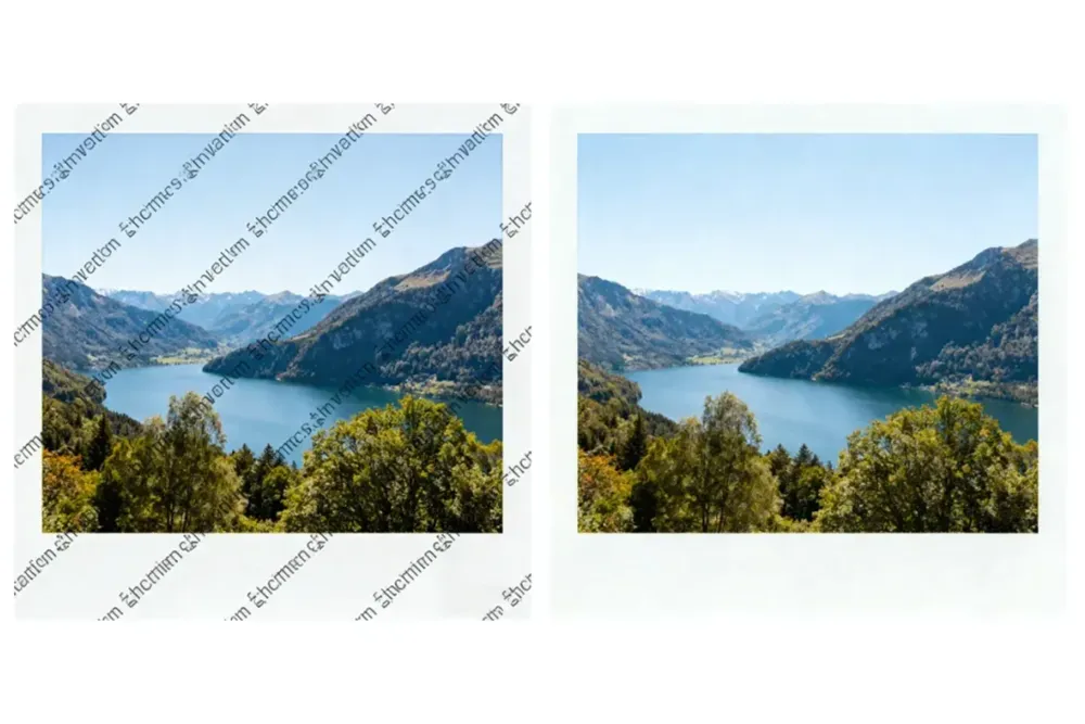 图片修复/去水印应用场景1 - 水印去除