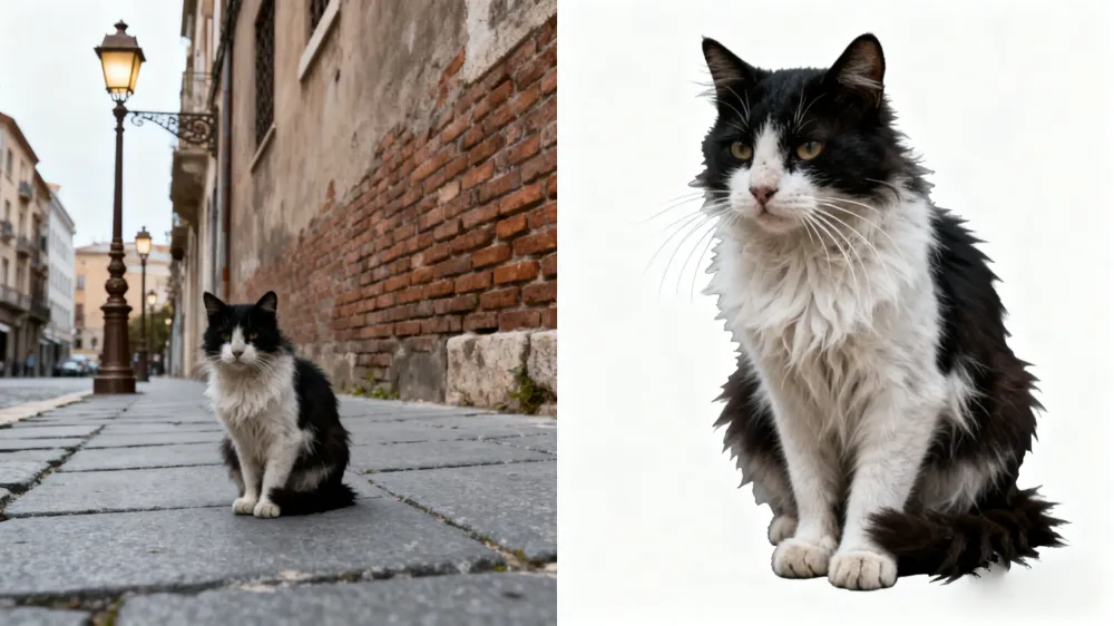 智能抠图应用场景3 - 发丝级抠图