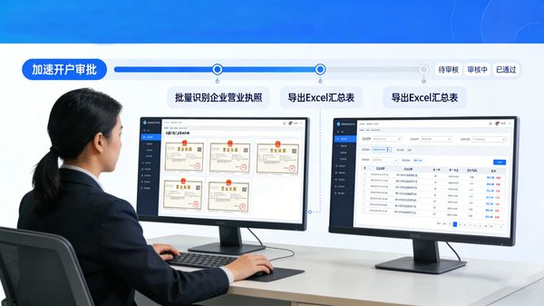 企业开户流程营业执照自动录入识别场景