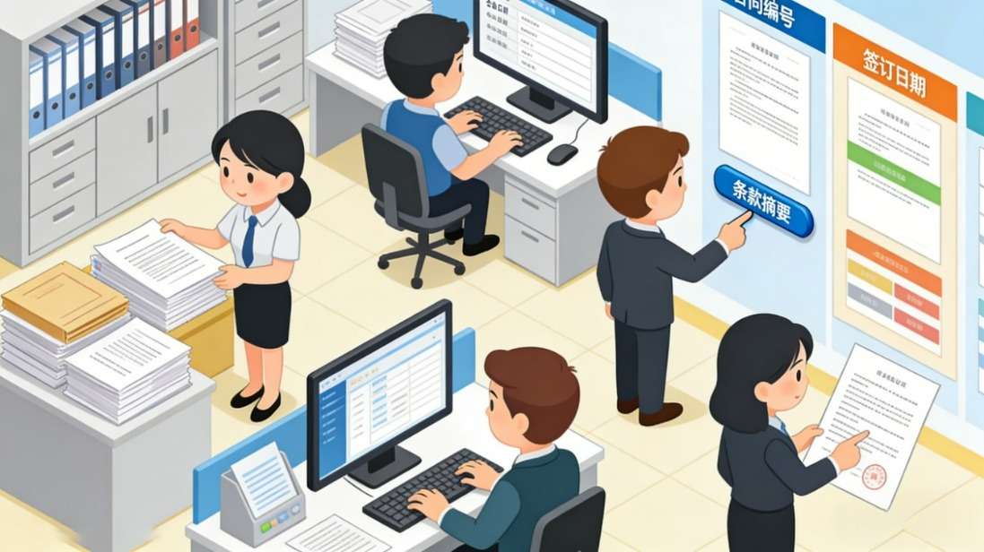 文档抽取在线工具识别效果示例-合同文档抽取场景