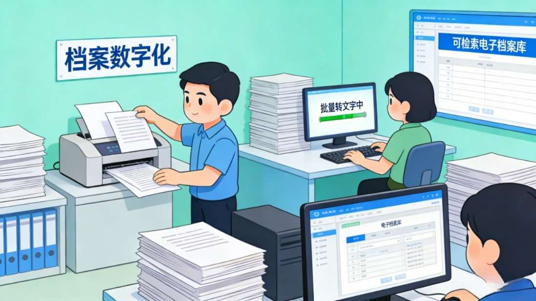 档案数字化 文档抽取在线工具识别效果示例-档案数字化抽取场景