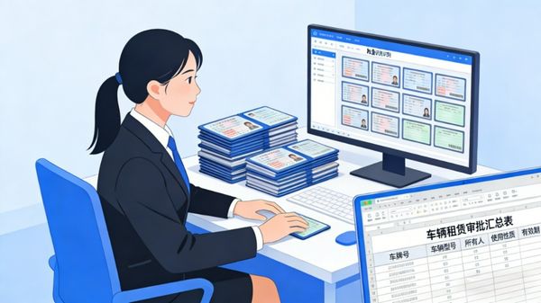 车辆租赁流程行驶证自动录入识别场景